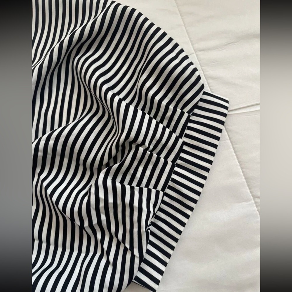 Classic Oversized Loose Fit Stripe Batwing Sleeve Button Down Shirt Top - Picture 7 of 14